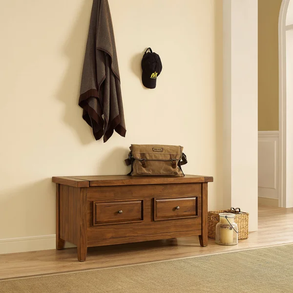 Crosley Furniture Storage Bench in Moroccan Pine