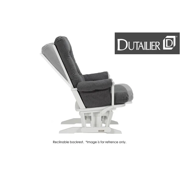 Dutailier 2-Post Multiposition Glider & Nursing Ottoman Set - Dark Grey
