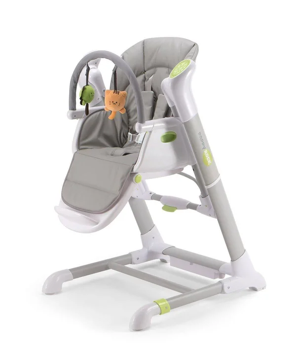 Pali Pappy Rock High Chair and Swing - Gray