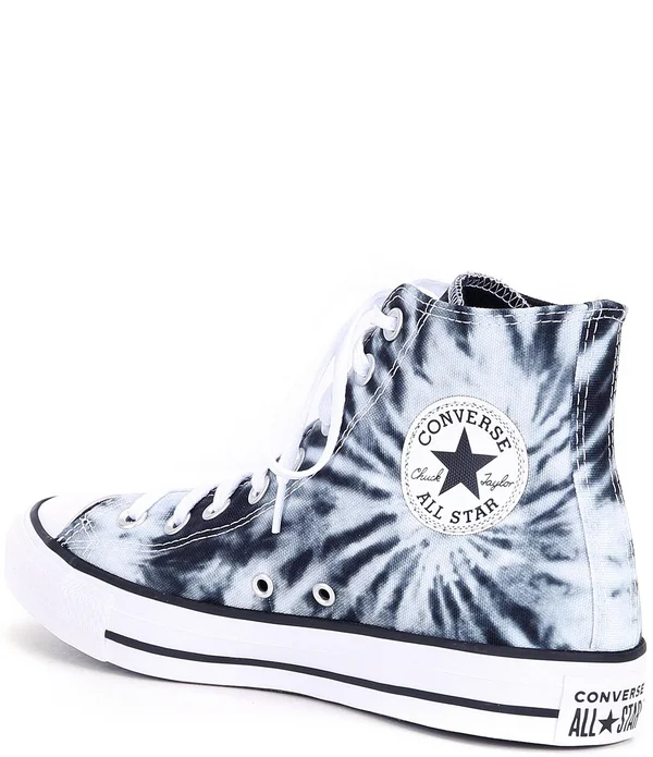 Converse Black Tie-Dyed Chuck Taylor All Star High Top Shoes - Black