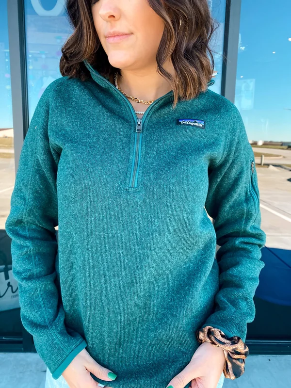 Patagonia Better Sweater 1/4 Zip Women's - Piki Green - Medium