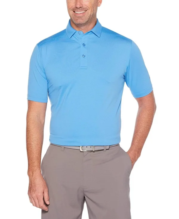 Callaway Men's Cooling Micro Hex Solid Polo Size XL - Marina
