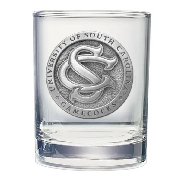 Heritage Metalworks DOF10546 University of South Carolina Double Old Fashioned Glass with SC Logo