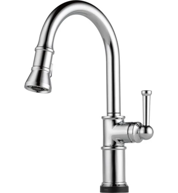 Brizo - 64025LF-PC - Artesso Single Handle Pull-Down Kitchen Faucet with SmartTouch Technology Chrome
