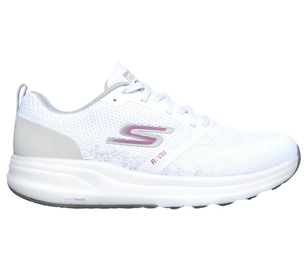 Skechers Women's GOrun Ride 8 Hyper Running Shoe - White/Purple
