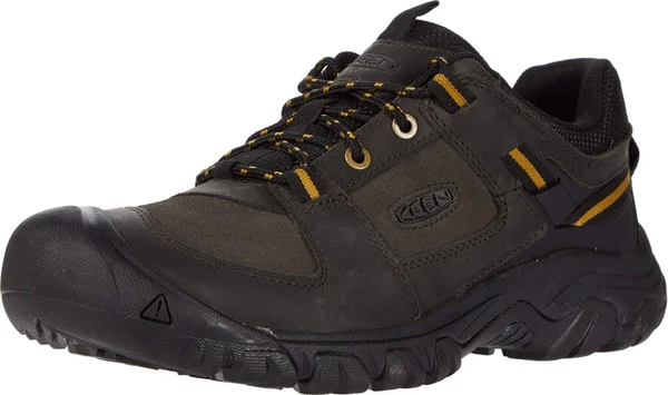 Keen Men's Targhee III Casual Shoe - 7.5 - Black Olive - Harvest Gold
