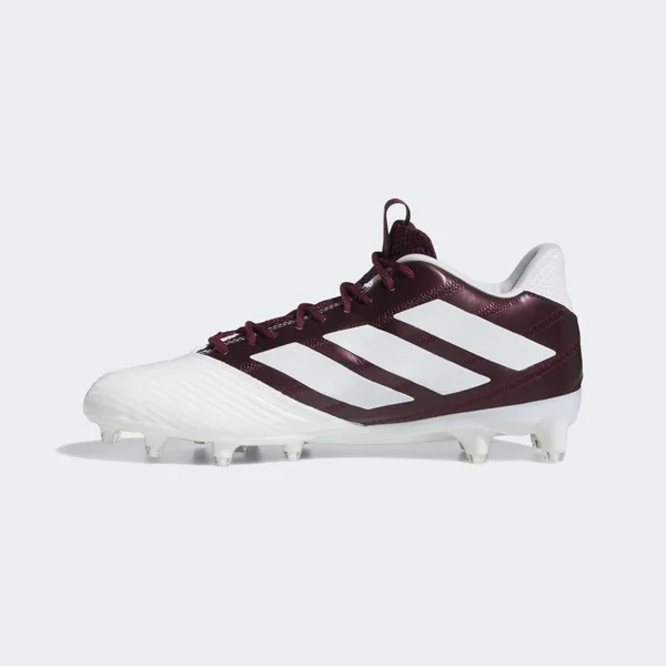 Adidas Men's Freak Carbon Low Football Cleats - 16, White/Maroon