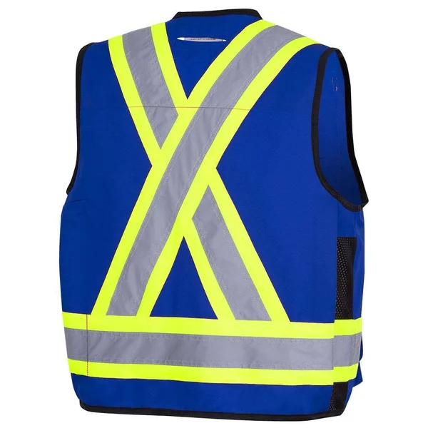 Pioneer V1010180-3XL Hi-Viz Surveyor’s Safety Vest - Royal, 3XL
