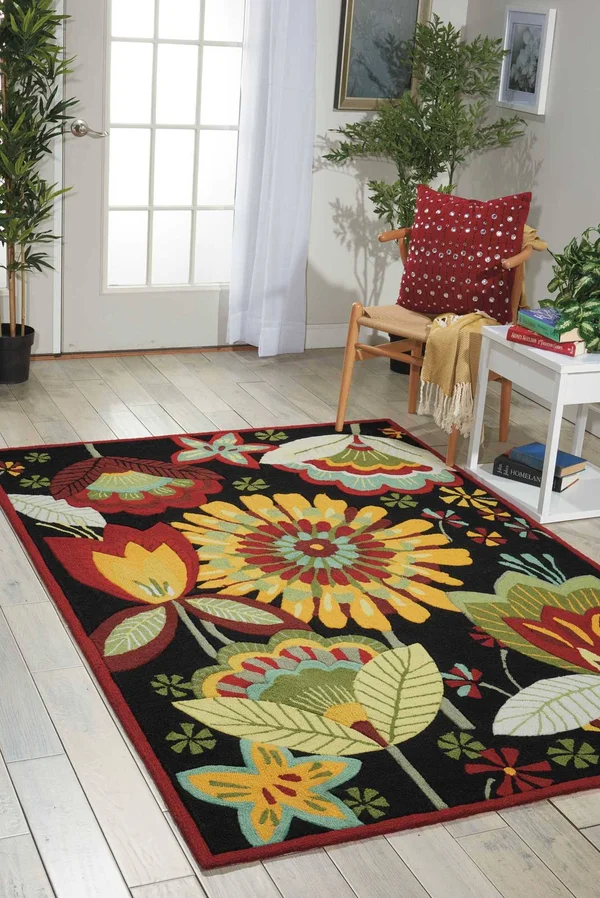 Nourison Fantasy FA12 3&6x22 x 5&6x22 Aqua Area Rug