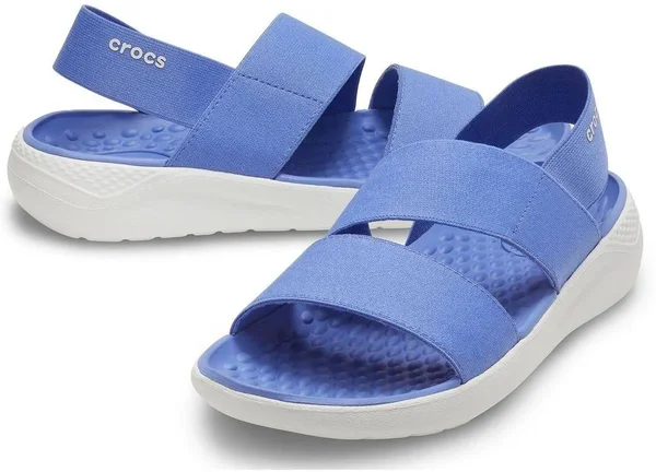 Crocs Women's LiteRide Stretch Sandal - Blue, W4