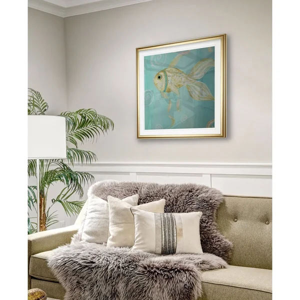 Whimsical Sea II -Framed Giclee Print - 16x16