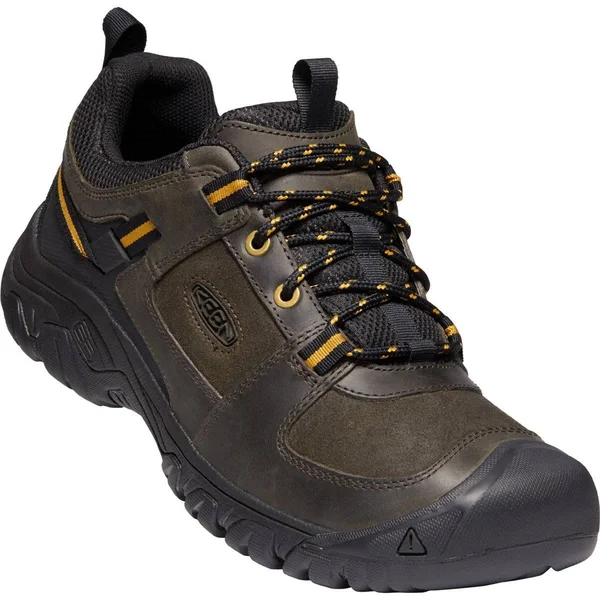 Keen Men's Targhee III Casual Shoe - 7.5 - Black Olive - Harvest Gold