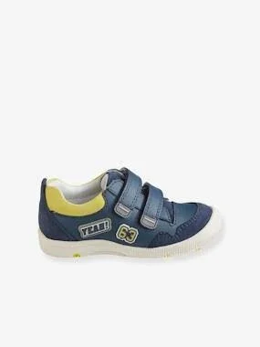Touch-fastening Derby Shoes for Boys, Designed for Autonomy Dark Blue