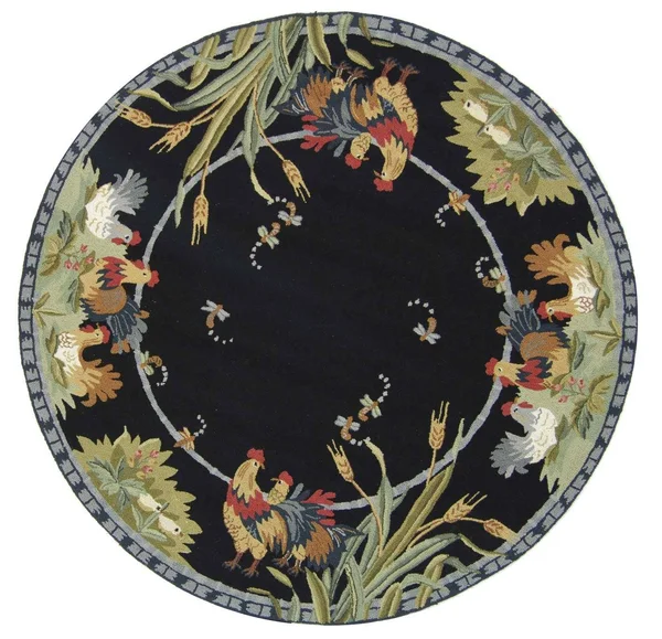 Safavieh Chelsea HK56B 5&6x22 x 5&6x22 Round Black Area Rug