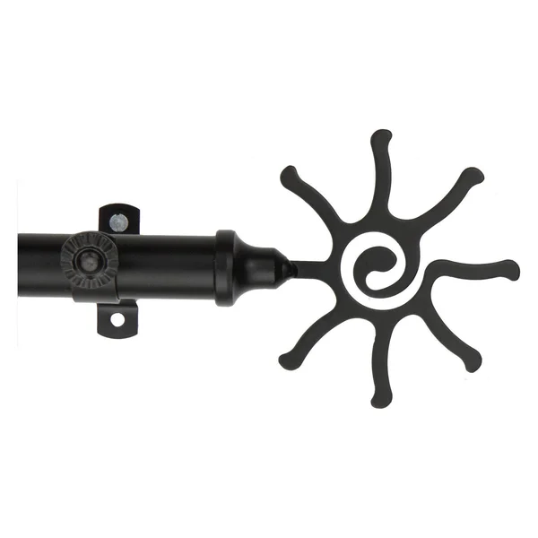 Rod Desyne Sun Curtain Rod - Black