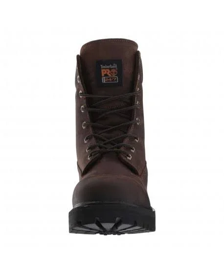 Timberland Pro Men's Direct Attach 8 inch Soft Toe Work Boot - Size: 9 W, Brown