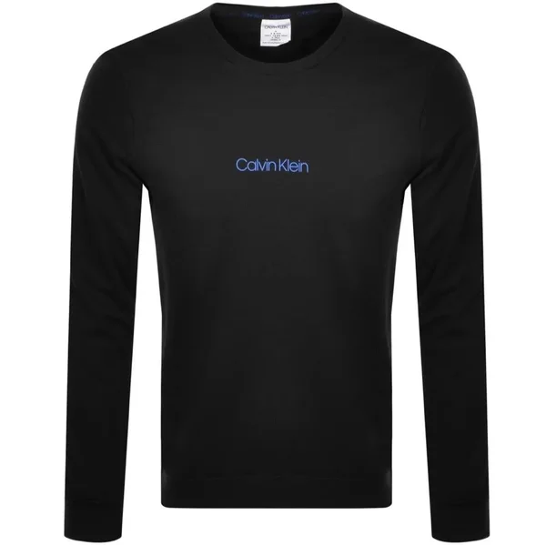 Calvin Klein Logo Crew Neck Sweatshirt Black