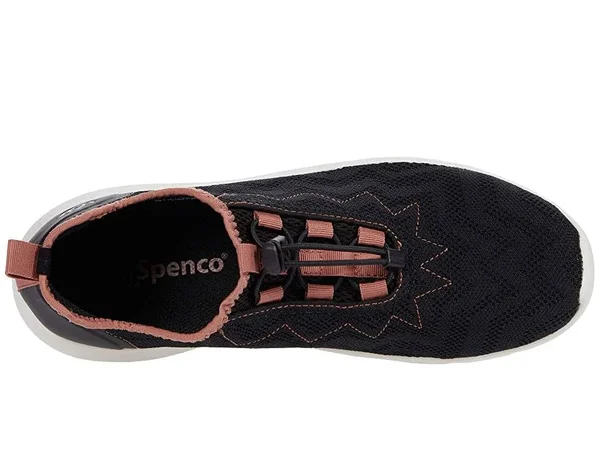 Spenco Chelsea Sneaker Women's Shoes Black/Rose : 7.5 M