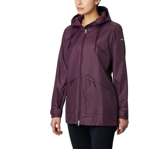 Columbia Women's Arcadia Omni-Tech Water-Repellent Hooded Jacket - Black Cherry