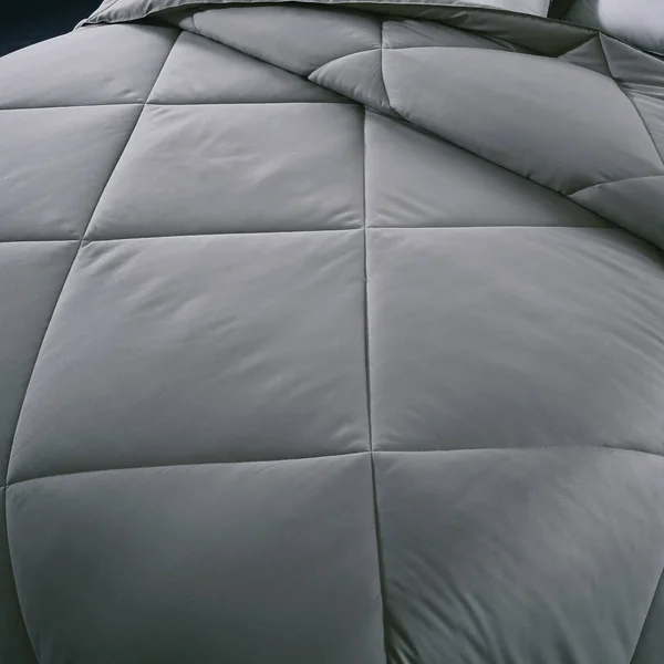 St. James Home Microfiber Nano Comforter, Light Grey, Twin, Gray