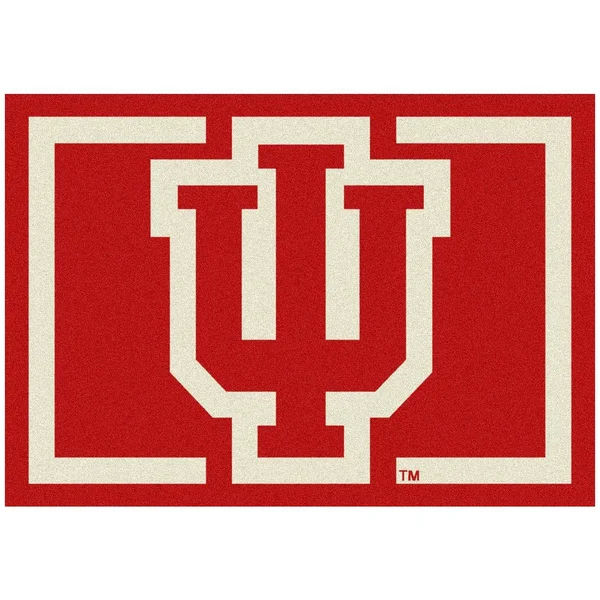 Indiana College Team Spirit Area Rug by Milliken - 5&4x22 x 7&8x22