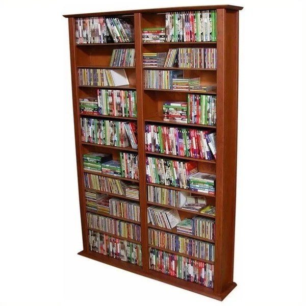Venture Horizon Media Storage Tower- Tall Double White
