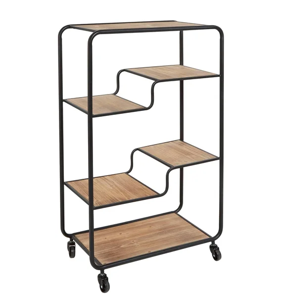 Silverwood Franklin Gunmetal Table Cart Multi-Tiered Slim