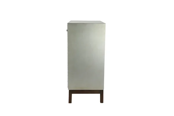 Litton Lane Grey Wood Industrial Cabinet