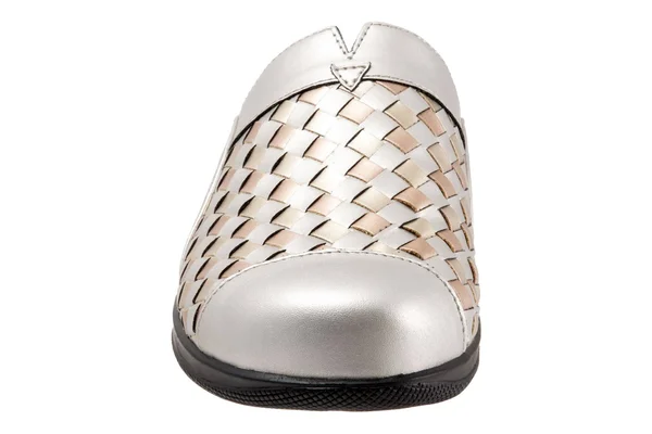 Softwalk Women's San Marcos Woven Clog, Size: 6, Metallic Mul Leather