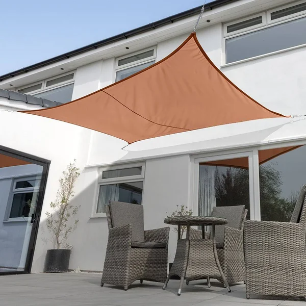 Kookaburra 13ft 1x22 x 9ft 10x22 Terracotta Breathable Party Rectangle Sail Shade