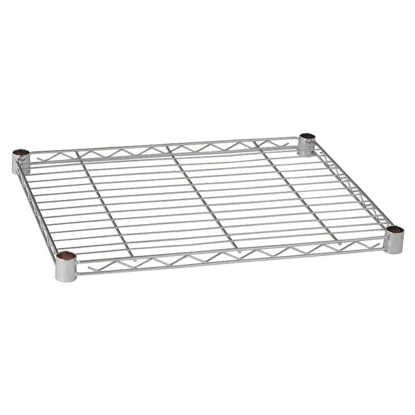Zoro Select 5gta2 Wire Shelf 72 inchx24 inch, Zinc Plated, Silver