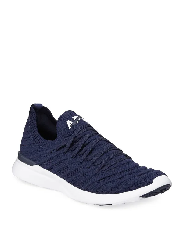 APL Women's Techloom Wave Navy/White Shoes in Size 7.5 - Athletic Propulsion Labs