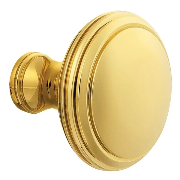Baldwin Estate Knob Single Knob Only Non-Lacquered Brass