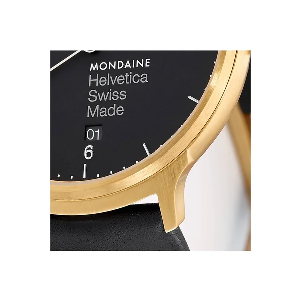 Mondaine Helvetica No1 Light Black Dial Men's Watch MH1.L2221.LB