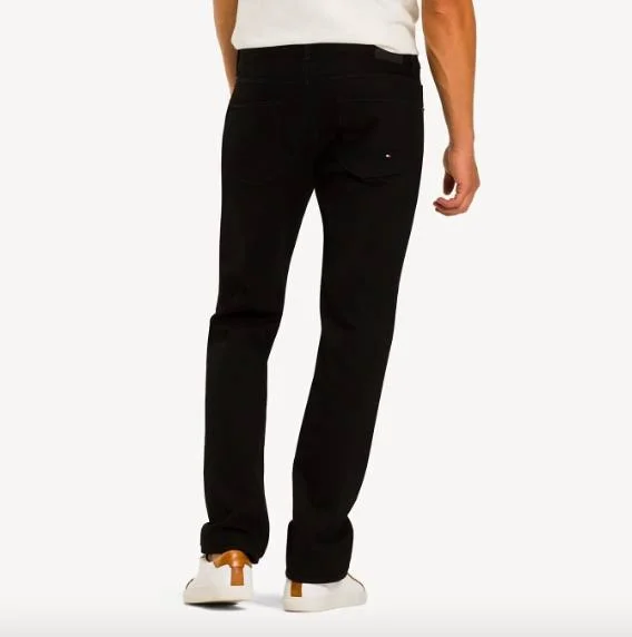 Tommy Hilfiger Stretch Straight Fit Jeans - Black