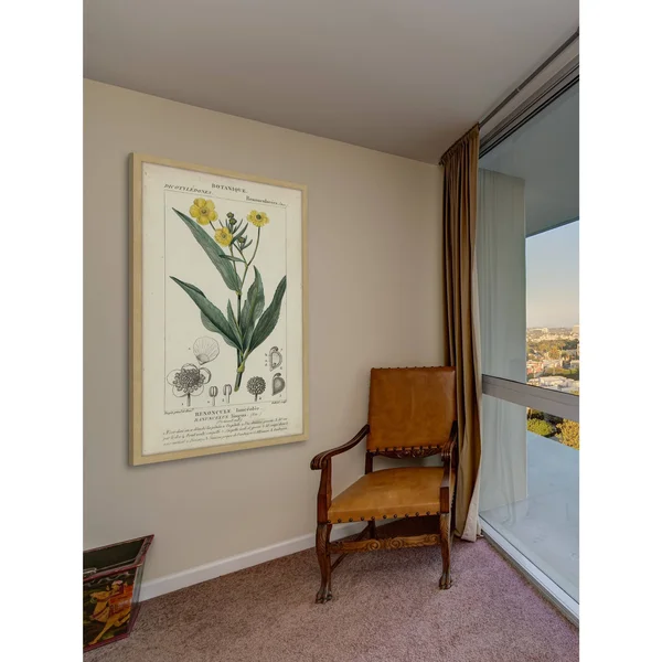 Marmont Hill Inc Botanique Study in Yellow III' Framed Painting Print - 16 x 24