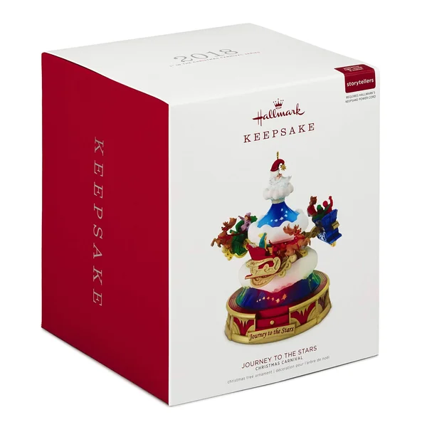2018 Hallmark Keepsake - Christmas Carnival Journey to The Stars Musical Ornament with Light and Motion