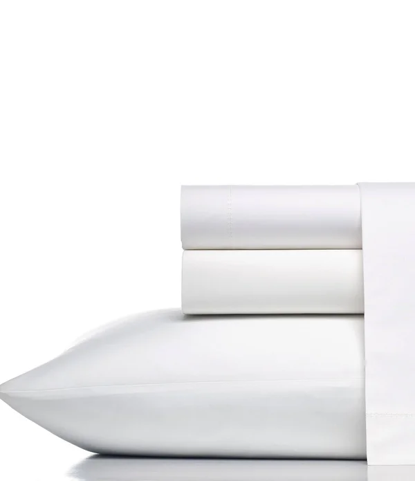 Vera Wang Solid Cotton Percale Sheet Set - King - White