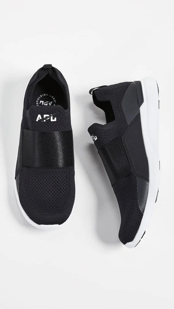 APL Men's TechLoom Bliss Black/White Shoes in Size 9 - Athletic Propulsion Labs