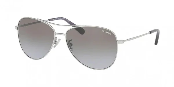 Coach HC7079 L1013 Metal Sunglasses, 93222L Light Gold