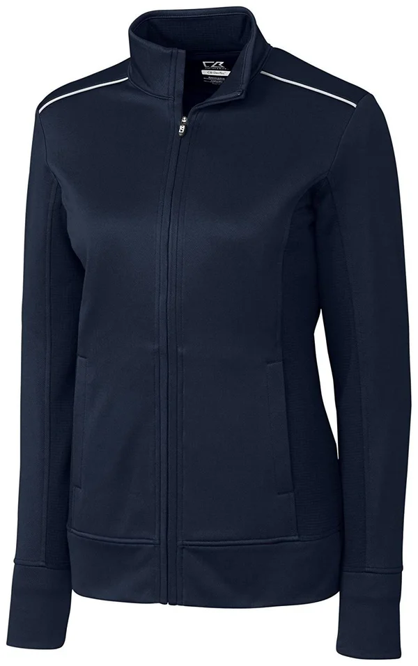 Cutter & Buck Women's Navy WeatherTec Ridge Full Zip