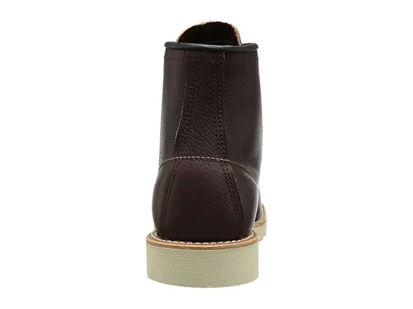 Red Wing Shoes 6-Inch Moc Toe Lug Men 2E Moc Toe Leather Brown Boot