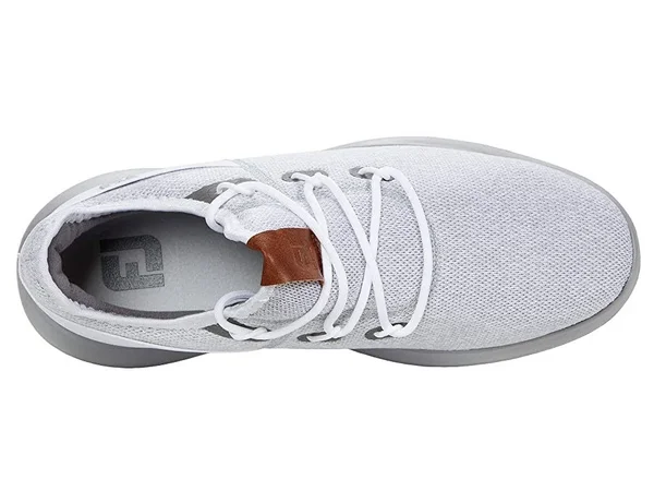 FootJoy Men's Flex Coastal Golf Shoes in White - Grey Size 7