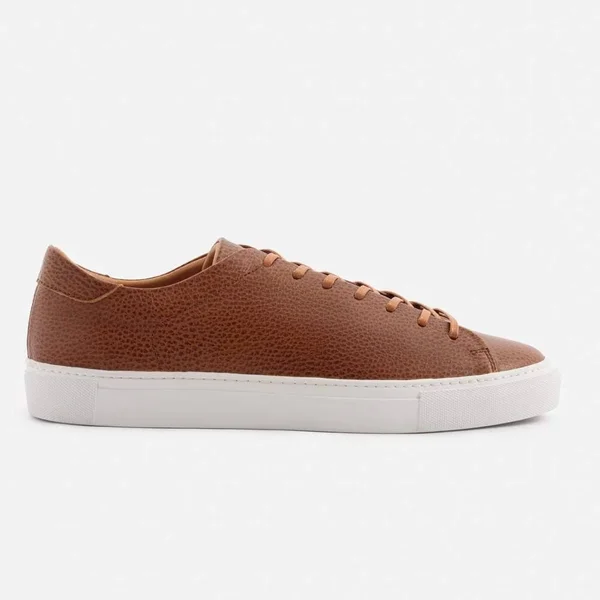 Beckett Simonon Reid Sneakers - Pebbled - Tan/White, Size 14, Men's Sneakers