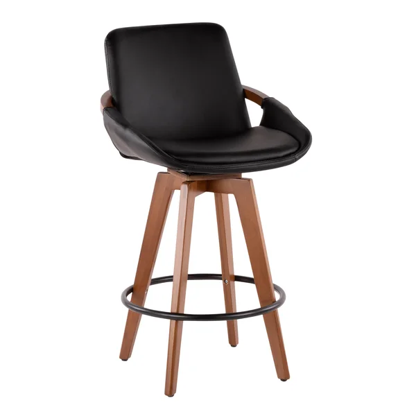 Damato Counter Stool Leather, Yellow/Black by Ashley HomeStore