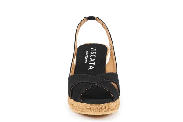 Calella Women's Slingback Wedge Espadrille, Viscata 7 US (38EU), Black