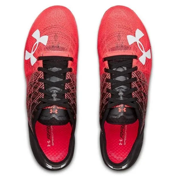 Under Armour Speedform Sprint 2 Black/Multi Men's Track Cleat Red/Black 10