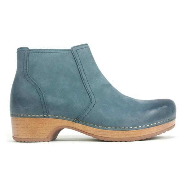 Dansko Women's Barbara Burnished Nubuck Bootie - Wine Size 39