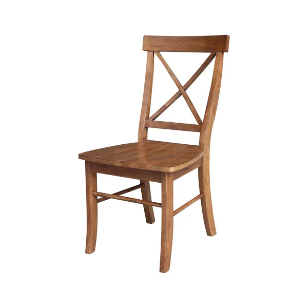 International Concepts 36x22 Solid Wood Round Extension Dining Table with 2 Chairs in Oak