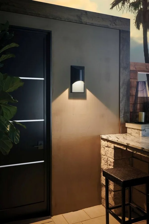 Hinkley Lighting 1830SK-LED Cascade Outdoor Wall Light - Satin Black